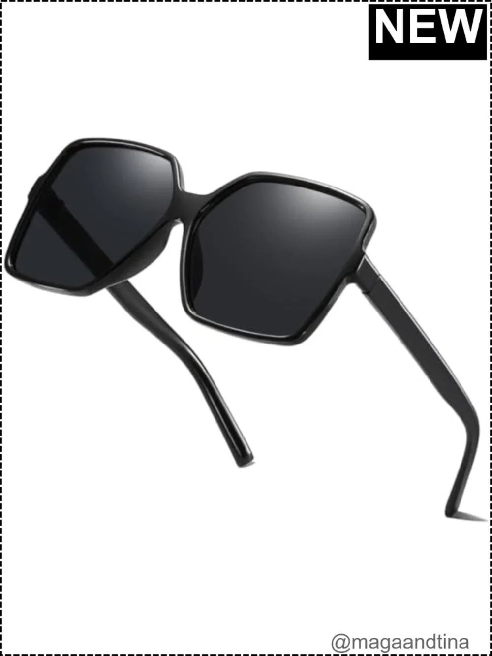 Chic Square Oversized Sunglasses 100% UV Protection Fashion Shades